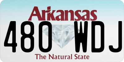 AR license plate 480WDJ