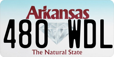 AR license plate 480WDL