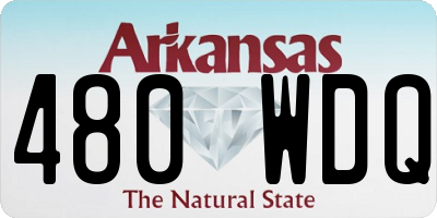 AR license plate 480WDQ