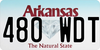 AR license plate 480WDT