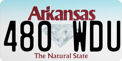 AR license plate 480WDU