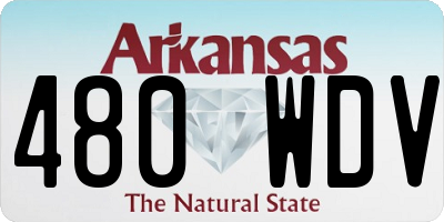 AR license plate 480WDV