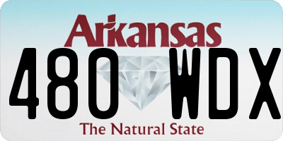 AR license plate 480WDX
