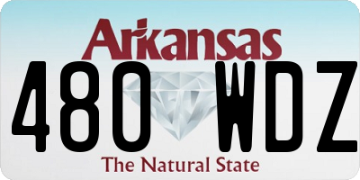 AR license plate 480WDZ