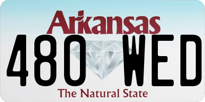 AR license plate 480WED