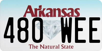 AR license plate 480WEE