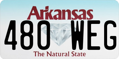 AR license plate 480WEG