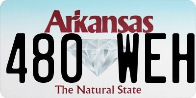 AR license plate 480WEH
