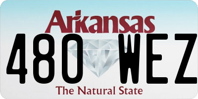 AR license plate 480WEZ