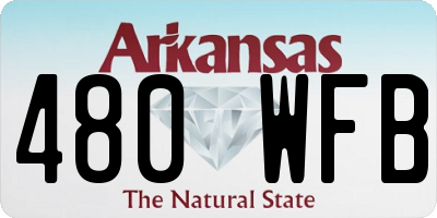 AR license plate 480WFB