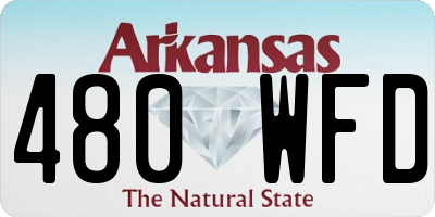 AR license plate 480WFD