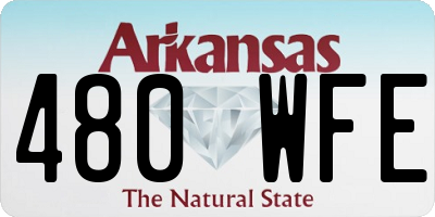 AR license plate 480WFE