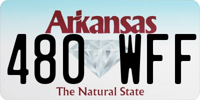 AR license plate 480WFF
