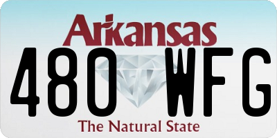 AR license plate 480WFG