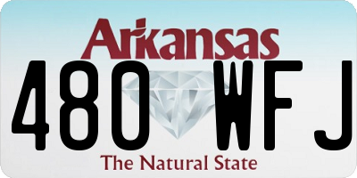 AR license plate 480WFJ