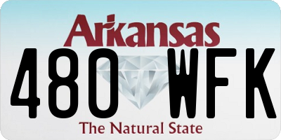 AR license plate 480WFK