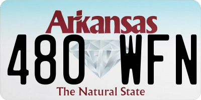 AR license plate 480WFN