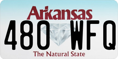 AR license plate 480WFQ