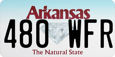 AR license plate 480WFR