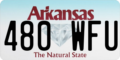 AR license plate 480WFU