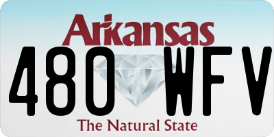 AR license plate 480WFV