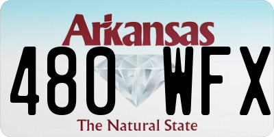 AR license plate 480WFX