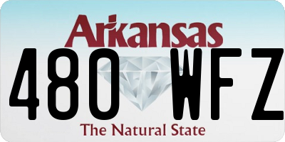 AR license plate 480WFZ