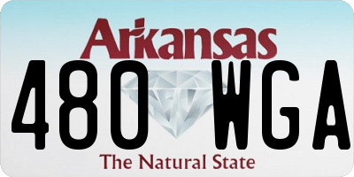 AR license plate 480WGA