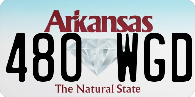 AR license plate 480WGD