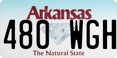 AR license plate 480WGH