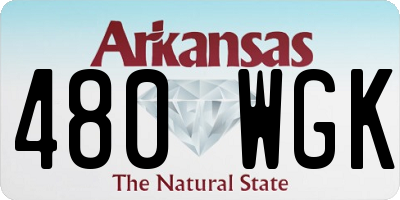 AR license plate 480WGK