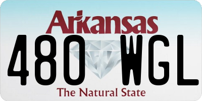 AR license plate 480WGL