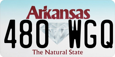 AR license plate 480WGQ