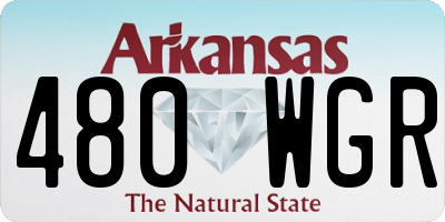 AR license plate 480WGR