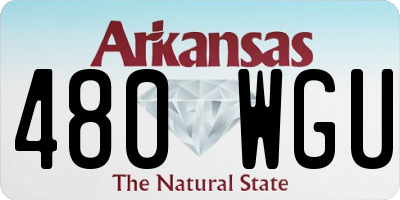 AR license plate 480WGU