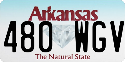 AR license plate 480WGV