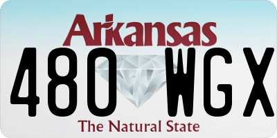 AR license plate 480WGX