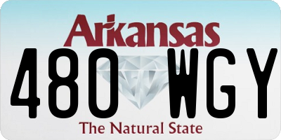 AR license plate 480WGY