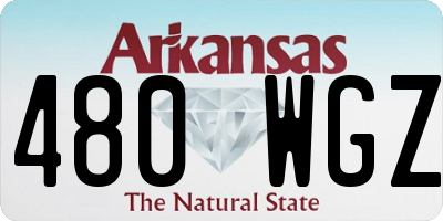 AR license plate 480WGZ