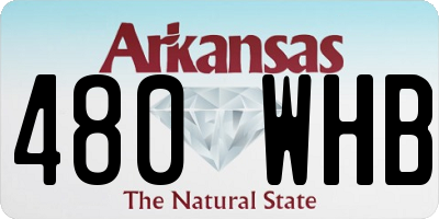 AR license plate 480WHB