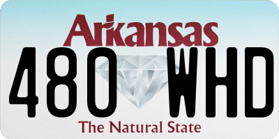 AR license plate 480WHD