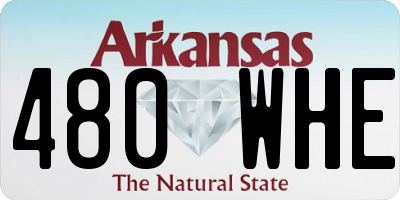 AR license plate 480WHE