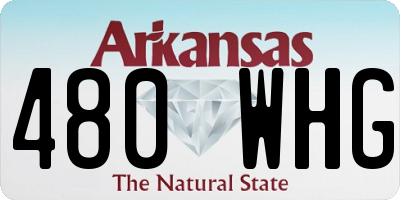 AR license plate 480WHG