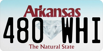 AR license plate 480WHI