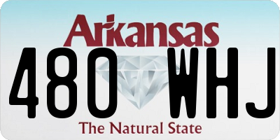 AR license plate 480WHJ