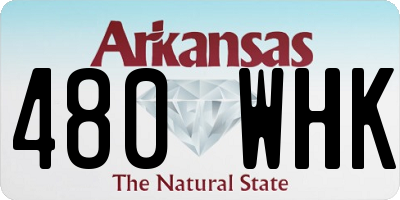 AR license plate 480WHK