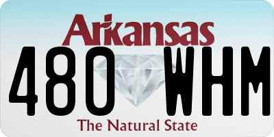 AR license plate 480WHM