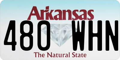 AR license plate 480WHN
