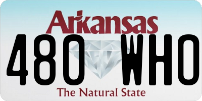 AR license plate 480WHO