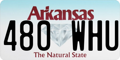 AR license plate 480WHU